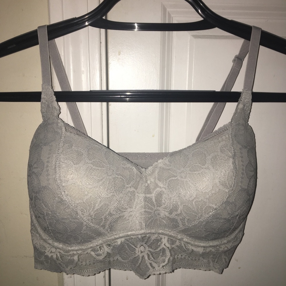 Victoria’s Secret PINK Gray Lace Bralette